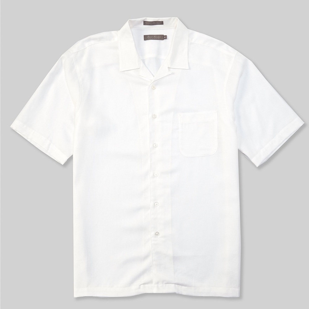 Cream Linen Shirt Sleeve Shirt